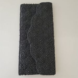 Vintage Clutch Black Beaded Evening Bag #0388